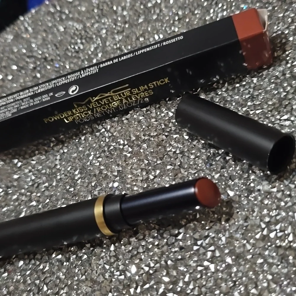 ❇️🧚‍♀️SWEET CINNAMON Mac DISCONT Powder Kiss Slim Stick NWT